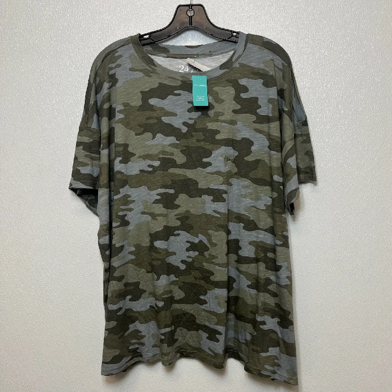 Camoflauge Top Short Sleeve Maurices, Size 2x