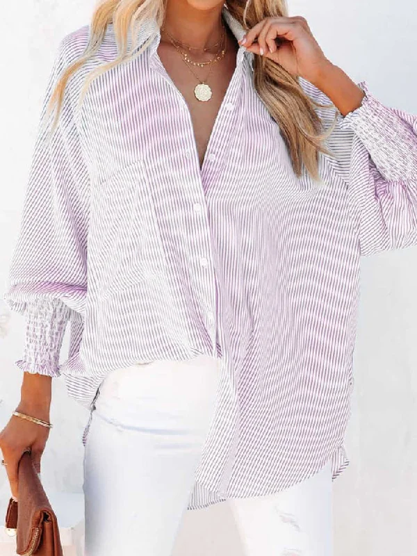 Purple striped / L