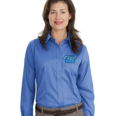 Port Authority Ladies Long-Sleeve Non-Iron Twill Shirt