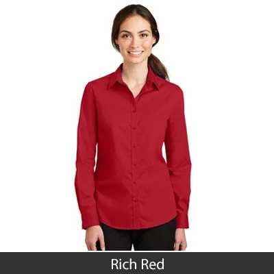 Port Authority Ladies SuperPro Twill Long-Sleeve Shirt