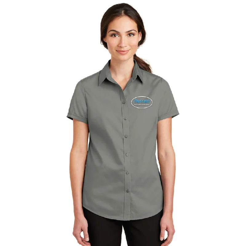 Port Authority Ladies SuperPro Twill Short Sleeve Shirt