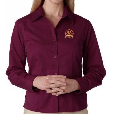 UltraClub Ladies' Whisper Twill Shirt