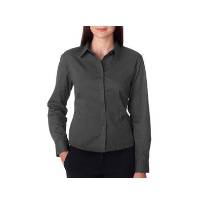 UltraClub Ladies' Whisper Twill Shirt