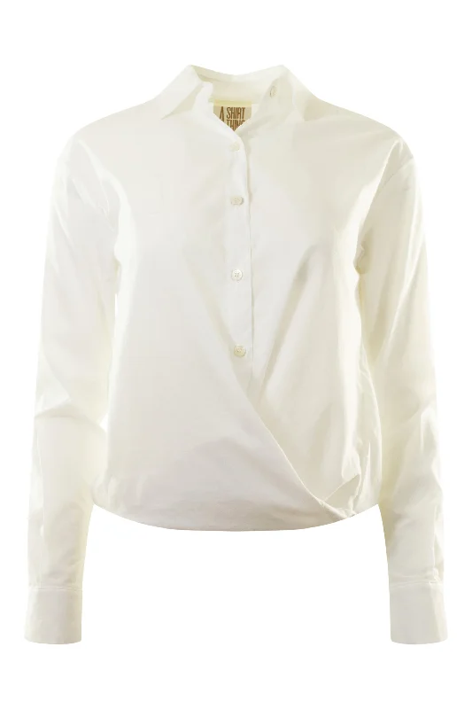 A Shirt Thing Ondine Blouse in White