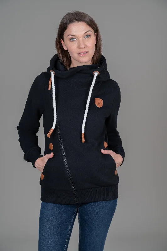 Athena Black Hoodie