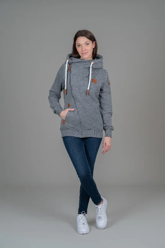 Athena Dark Heather Grey Hoodie