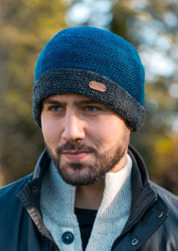 Charcoal Rib Pullon Hat | Blue Charcoal