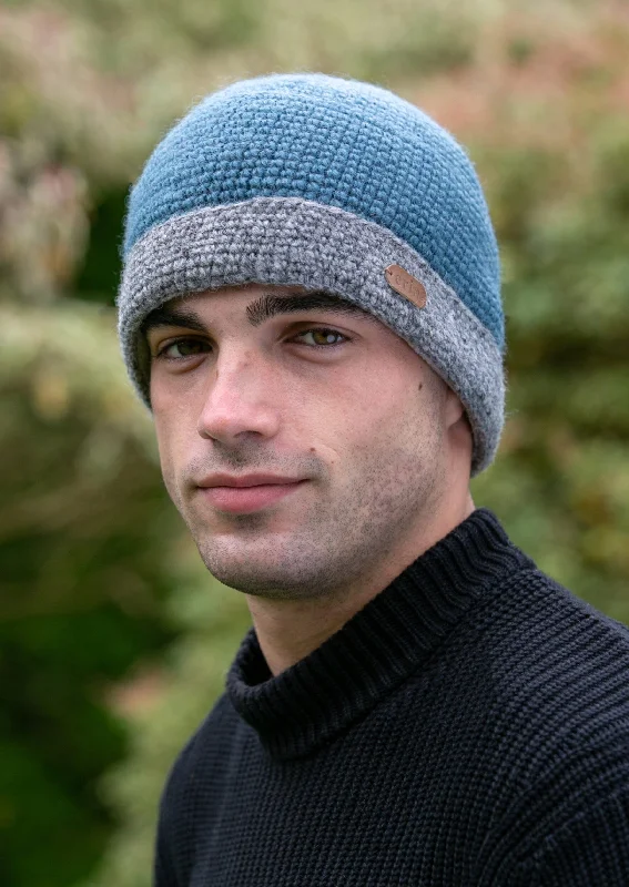 Charcoal Rib Pullon Hat | Blue