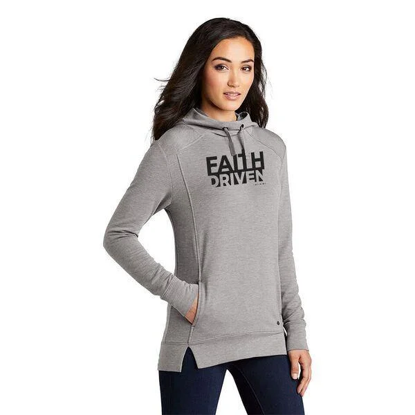 Ladies Premium Fleece Hoodie / Grey / XS