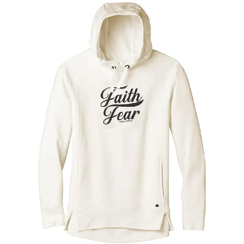 Ladies Premium Fleece Hoodie / Ivory / XS