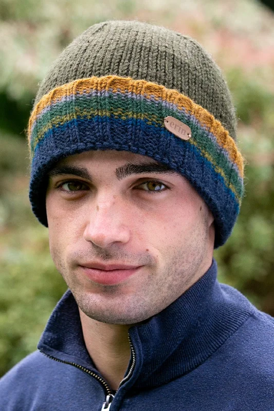 Men's Rib Pullon Hat | Green