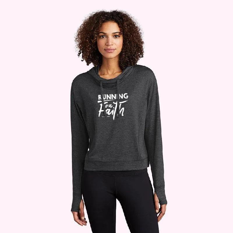 Running on Faith Ladies Athletic Hoodies