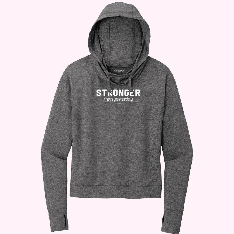 Ladies Performance Hoodie / Grey Heather / XS