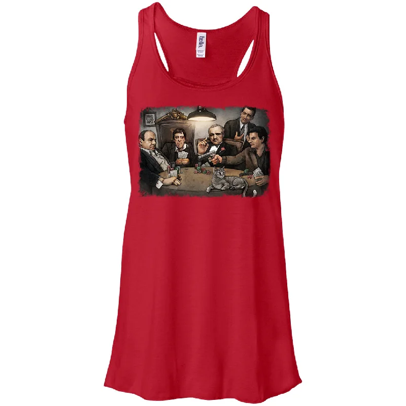 Gangsters Playing Poker Womens Tank