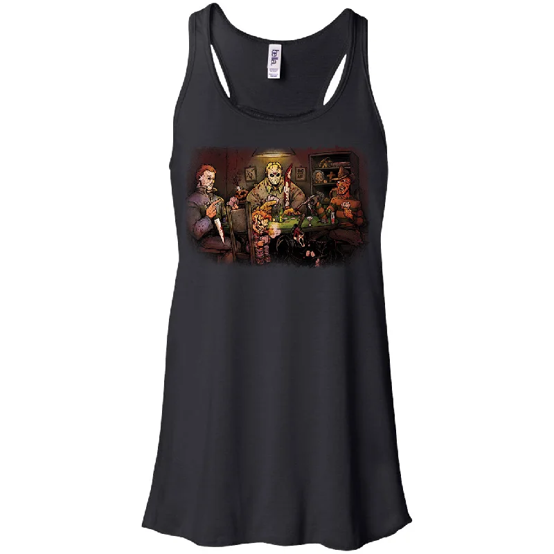 Slashers Playing Poker Womens Tank