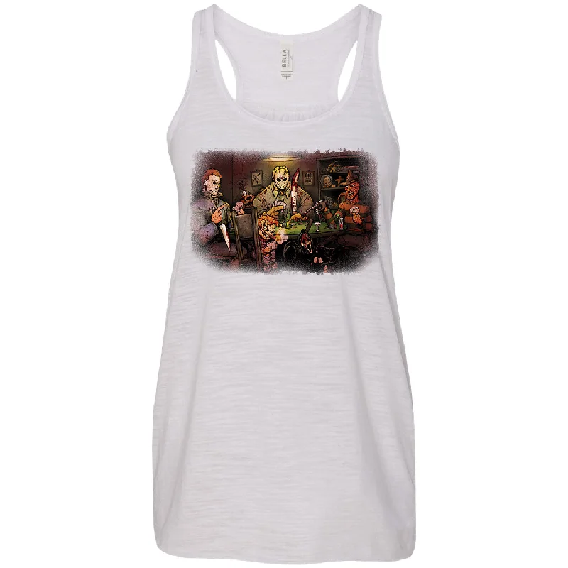 Slashers Playing Poker Womens Tank