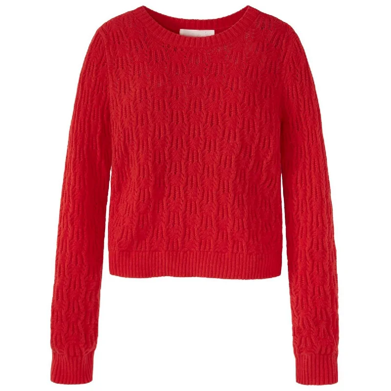 Adyson Parker Womens Pointelle Knit Pullover Sweater