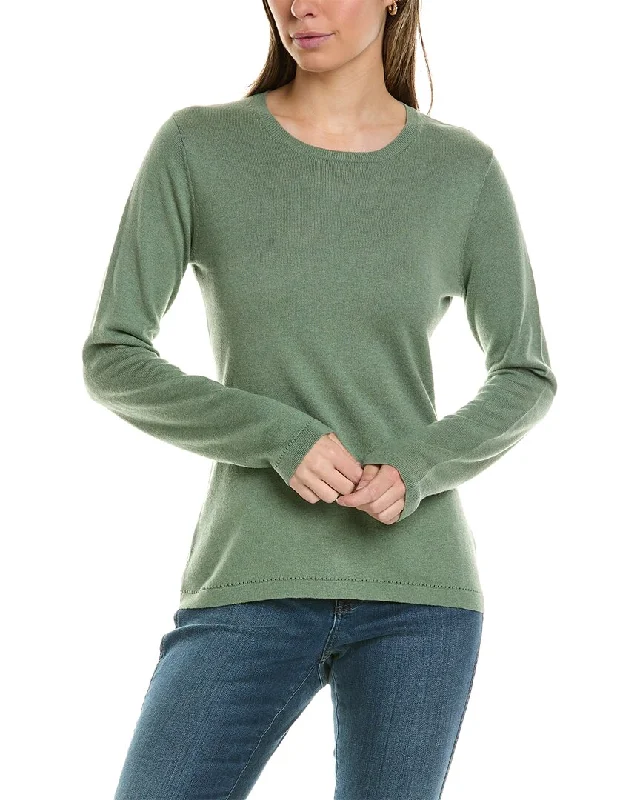 Alashan Cashmere Classic Crewneck Cashmere-Blend Pullover