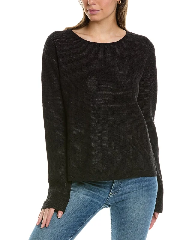 Alashan Cashmere Plaited Reversible Cashmere-Blend Pullover