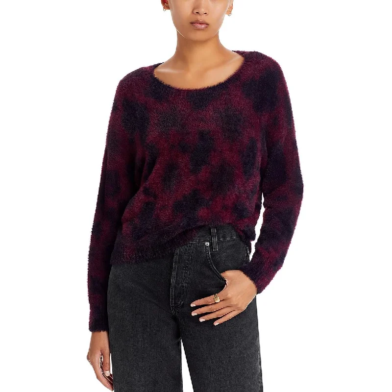 Bella Dahl Womens Knit Tie-Dye Pullover Sweater