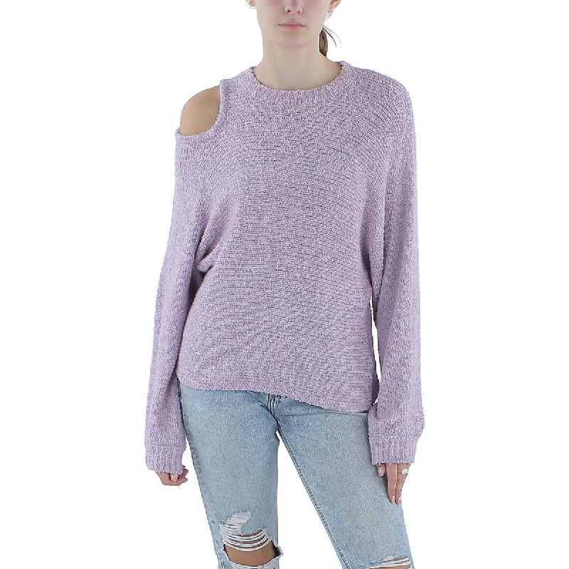 Hudson Womens Textured Cutout Pullover Sweater