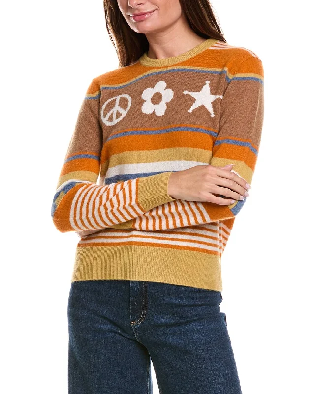 Minnie Rose Peace At The Saloon Cashmere Pullover