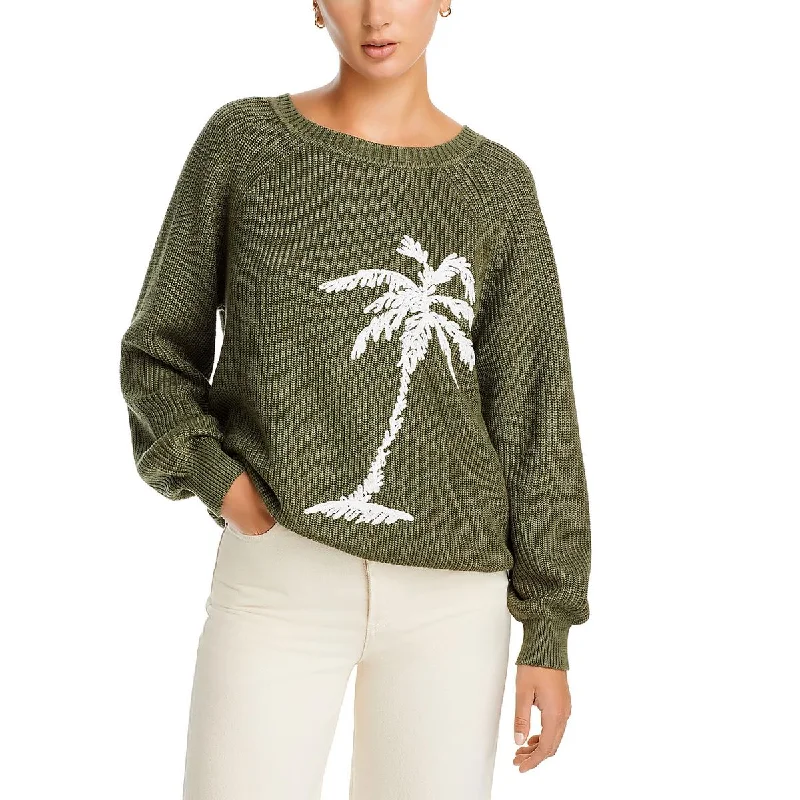 Tommy Bahama Womens Crochet Knit Pullover Sweater