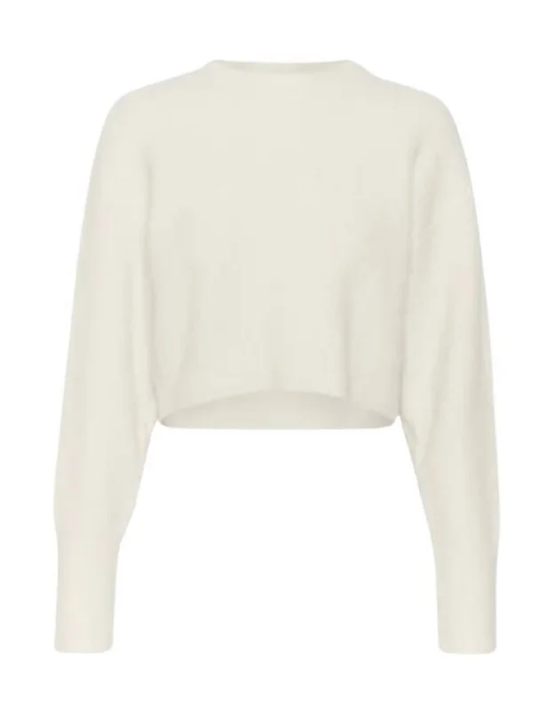 Women's Short Pullovers In Ivory