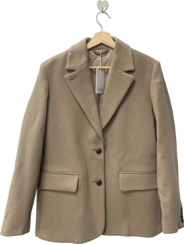 & Other Stories Beige Wool Blend Blazer EUR 36 UK 8