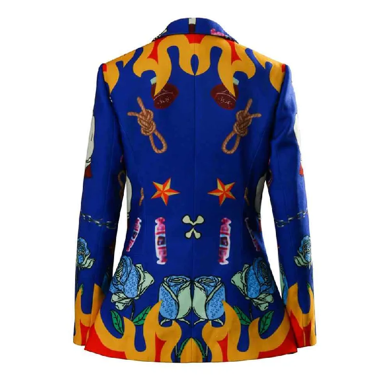 Birds of Prey Harley Quinn Blue Blazer Jacket