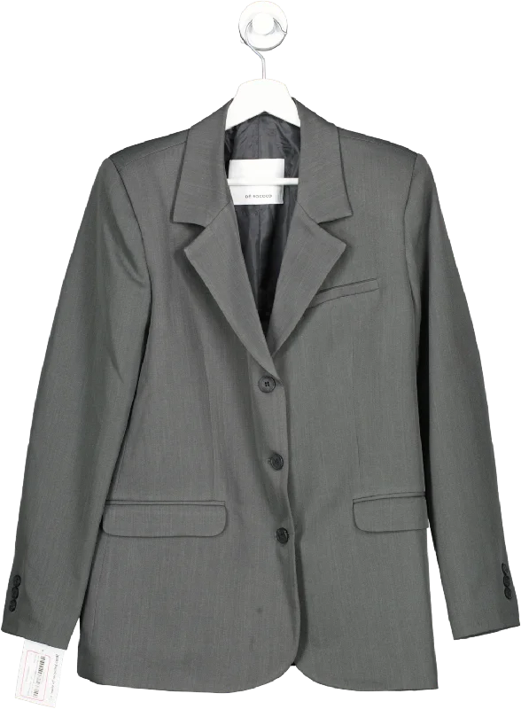 De Rococo Grey Boxy Daddy Blazer UK S