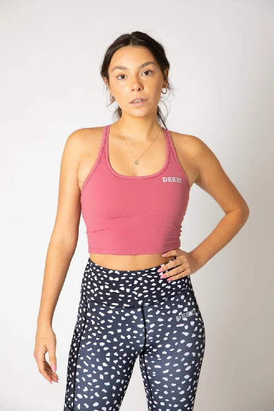 Deezi Active Extended Crop - Dusty Rose