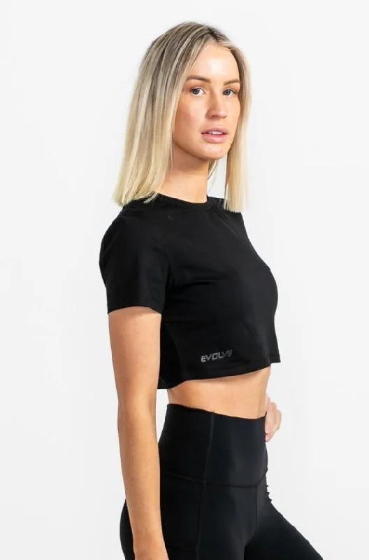 Icon Crop Top - Black