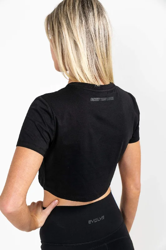 Icon Crop Top - Black