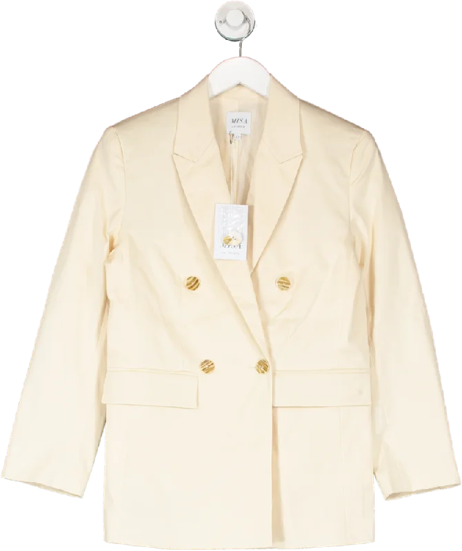 MISA Los Angeles Cream Buttermilk Blazer UK XS