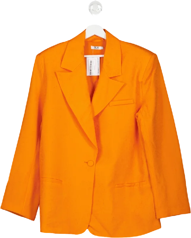 SLA the label Orange Oversized Blazer UK M