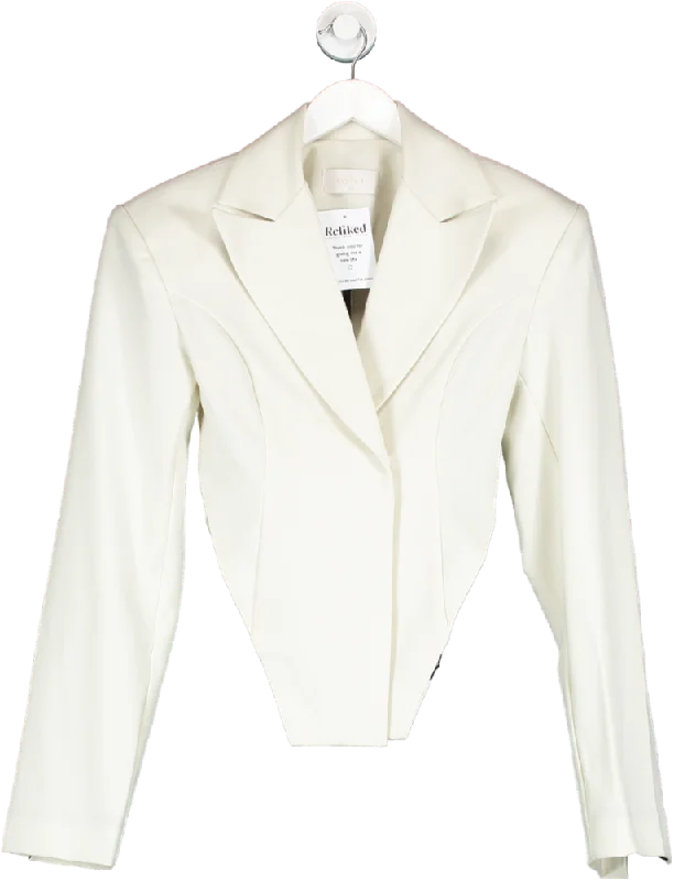 VanNzilL Cream Tailored Blazer UK S