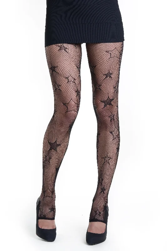 Streaming Stars Stirrup Fishnet Tights